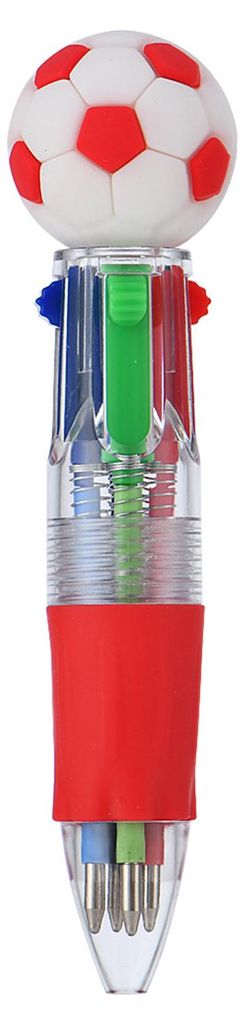 2 Stück einziehbare Kugelschreiber mit Cartoon-Sportballmotiven, 4 Farben, Mini-Notizbuchstift mit Fußball-, Basketball- und Rugby-Aufsätzen, lu...