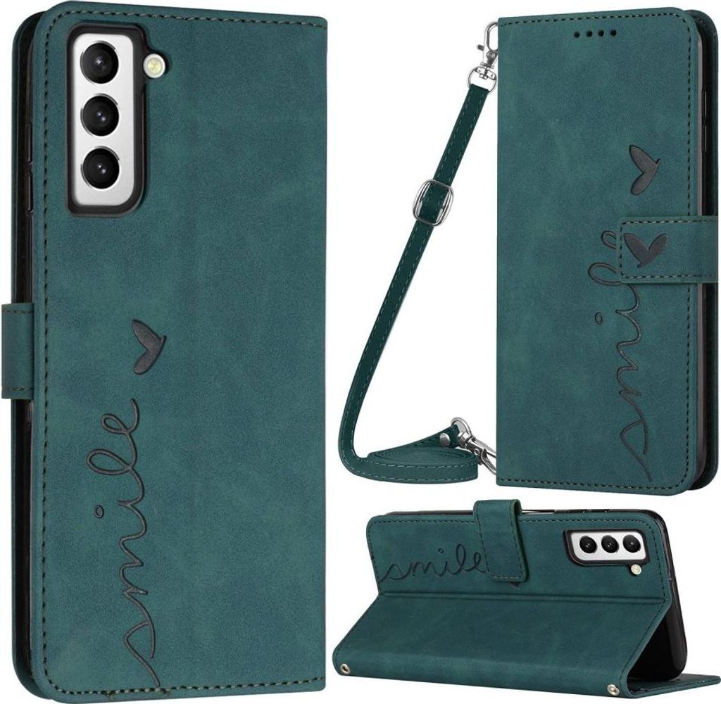 Samsung Galaxy S23 Hülle - Coverup Smile Klapphülle - Grün