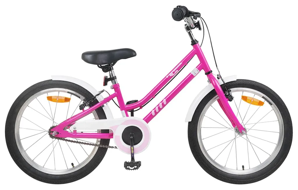 Vélo de poupe 22 pouces vidaXL, bicyclette junior rose pour loisirs
