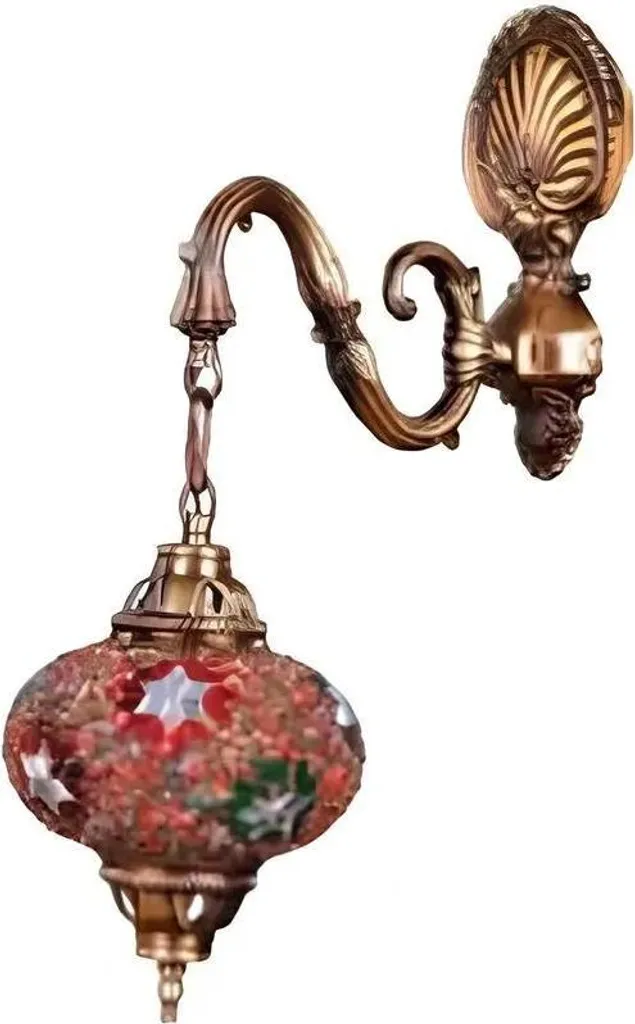 Applique murale design or et verre luminaire intérieur style Art Déco
