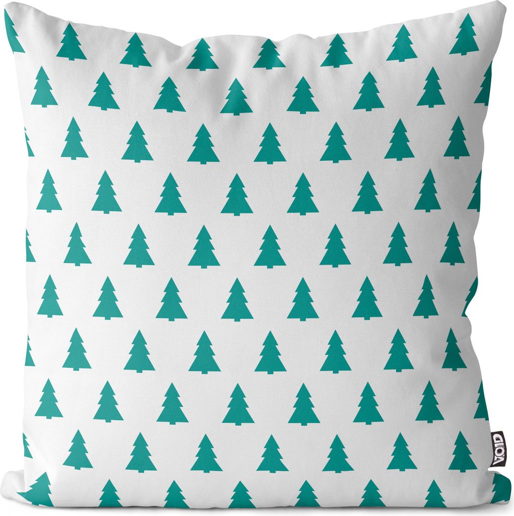 VOID Wald Design weiss Kissenbezug Kissenhülle Sofakissen Kissen Deko Outdoor-Kissen Dekokissen