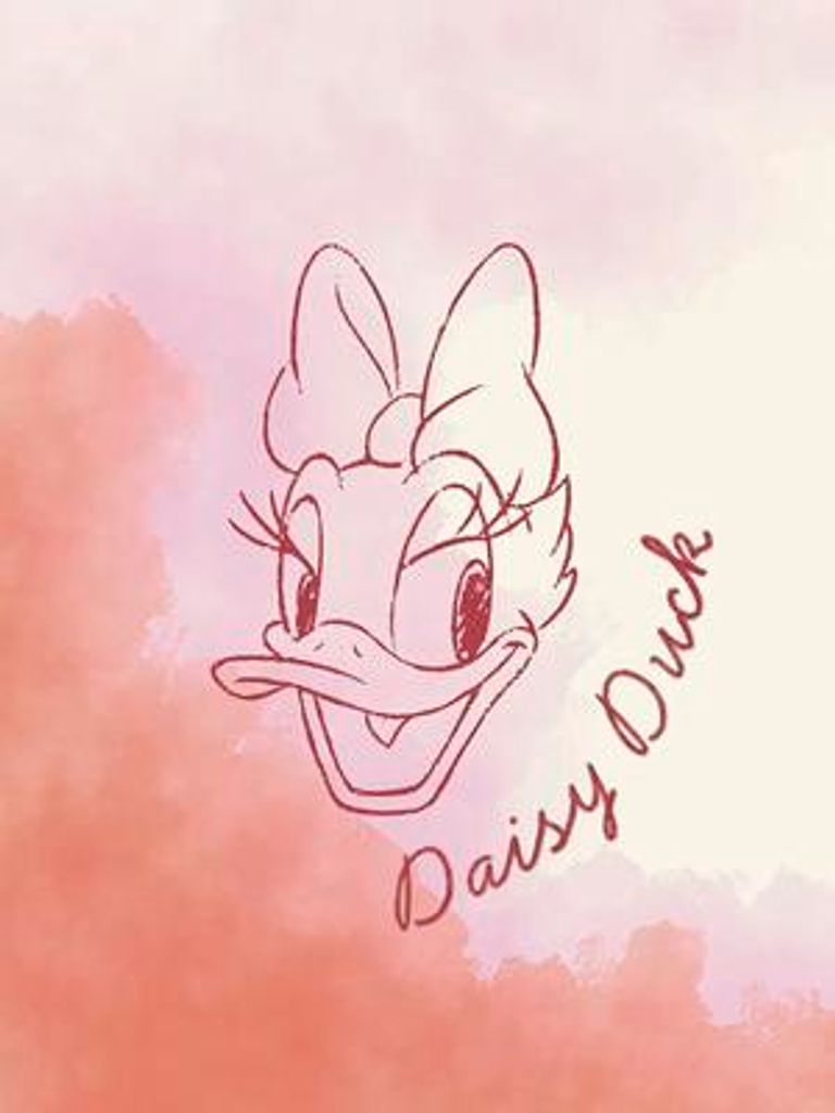 Poster Disney Daisy Duck Watercolours 30x40 cm