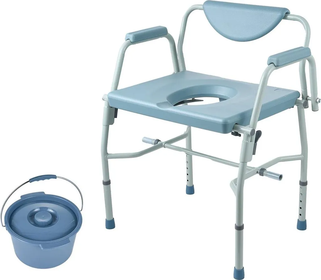 Chaise percée sécurisée pour transfert facile, hauteur réglable 1000lbs