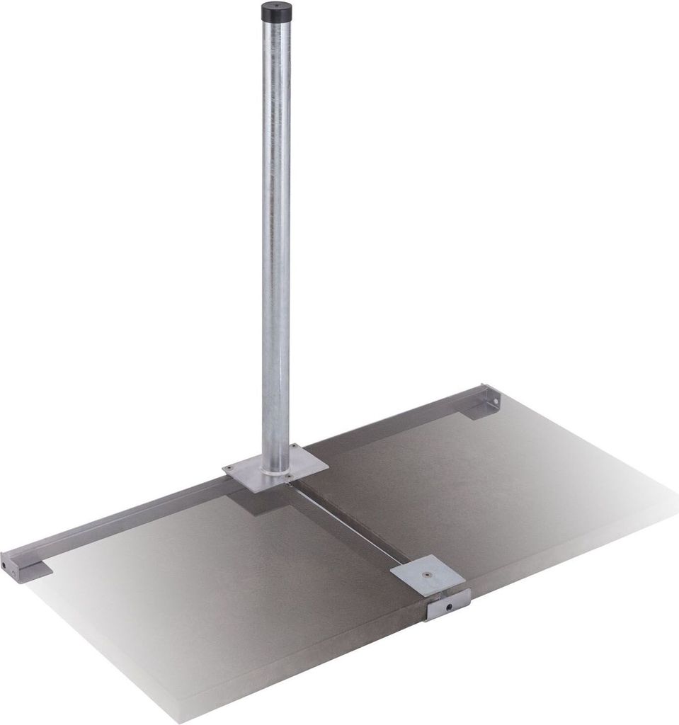 DUR-line Herkules Profi Balkonständer für 2x50x50cm Platten feuerverzinkt für Antennen bis 85cm