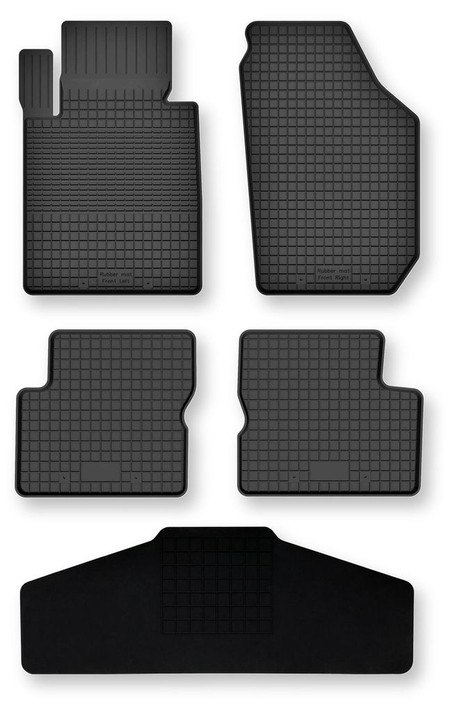 Tapis de sol en caoutchouc + tunnel pour Fiat E-500 / 500 Image du produit 