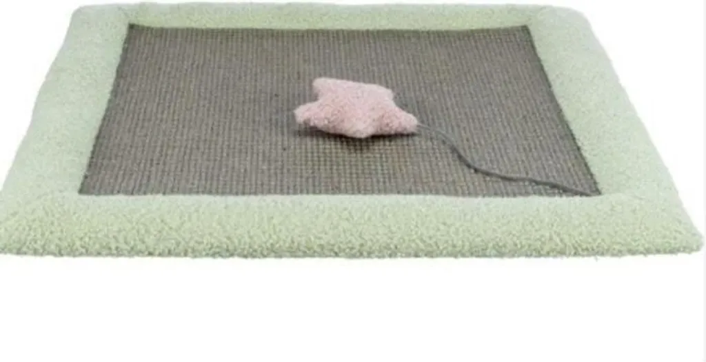 Tiragraffi Design Gatto 47x47 cm Sisal Naturale Peluche Grigio