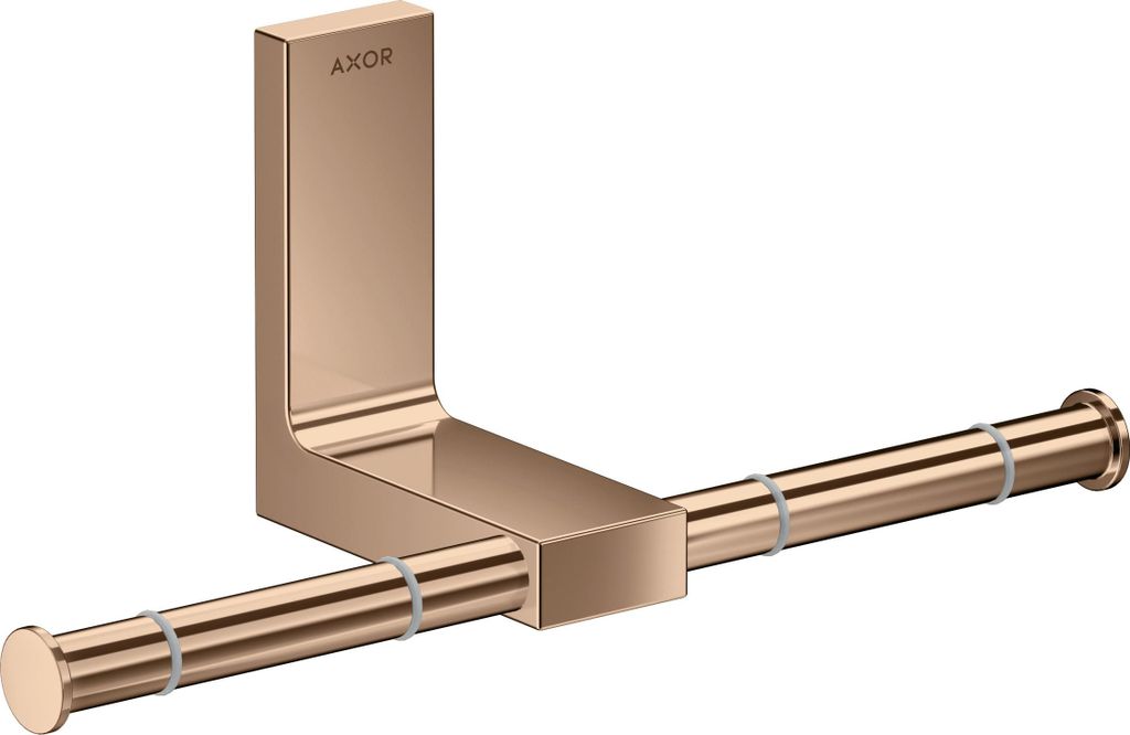hansgrohe AXOR UNIVERSAL Rectangular Toilettenpapierhalter, Metall, doppelt, 42657300