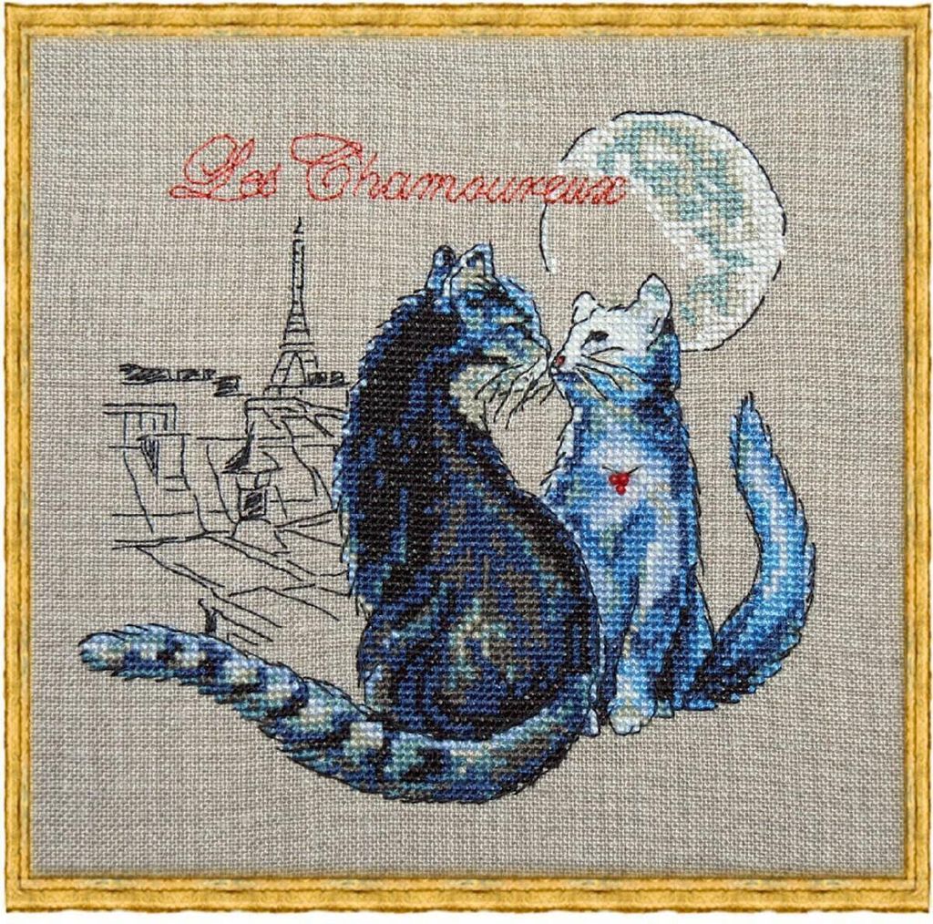 Nimue Kreuzstich Papier-Zählvorlage "Les Chamoureux", 114G