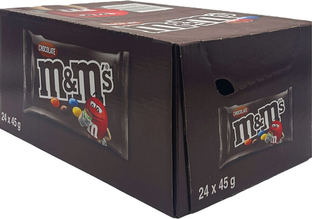 M&M - M'S choco, Beutel mit 45 g, Packung mit 24 Stück Produktbild 