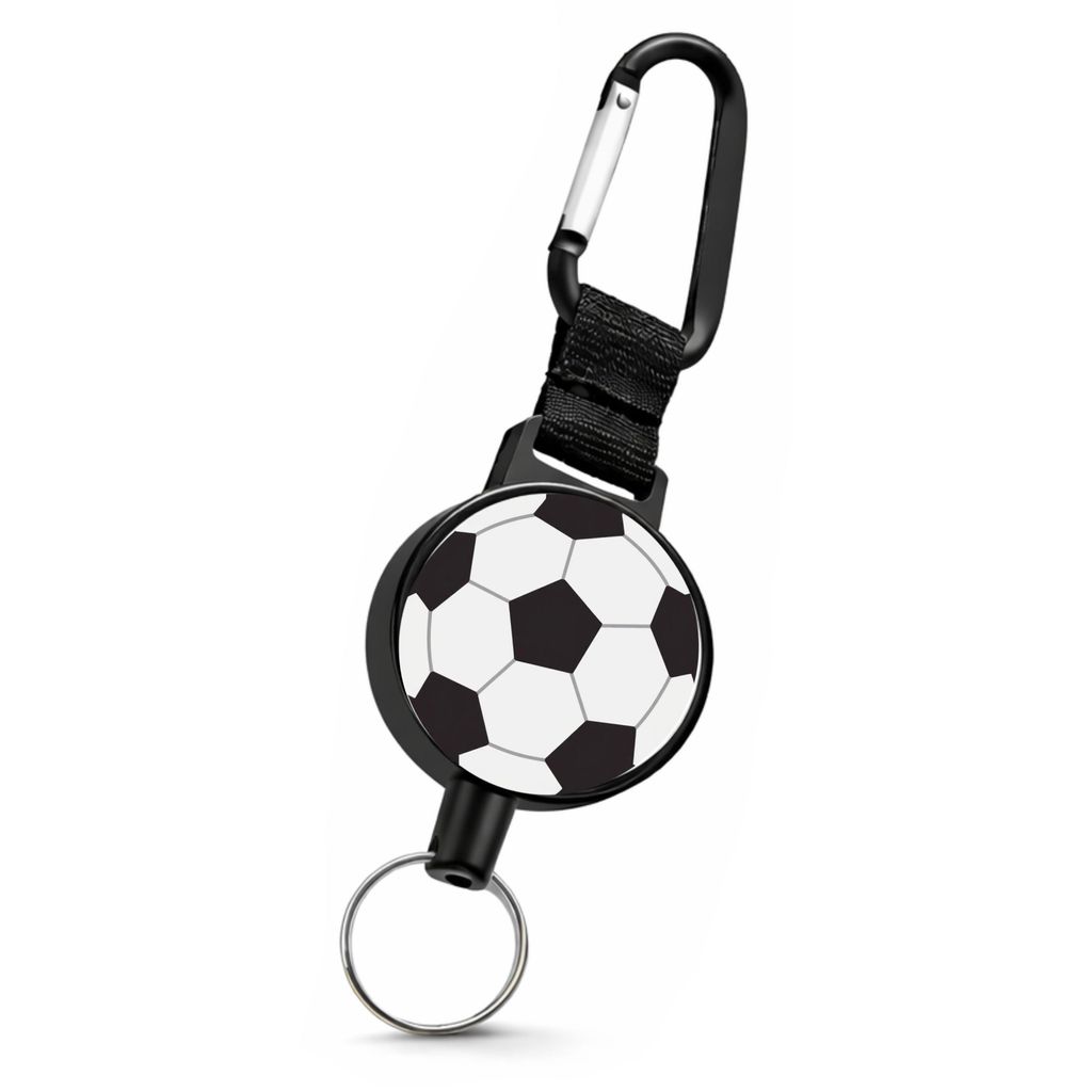Ausweis Halter Jojo Fußball Schlüsselband 70cm ausziehbar Produktbild 