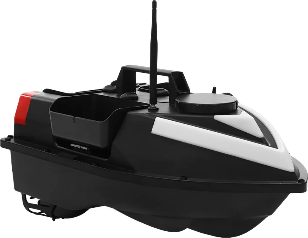 Bateau amorceur grande autonomie noir télécommande sans fil 500m PRO