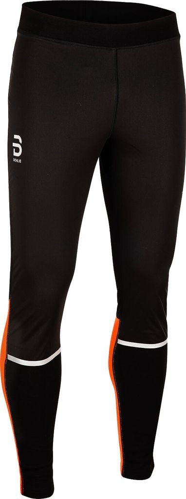 Björn Daehlie Herren Langlaufhose Laufhose Funktionshose Trainingstight Wool 2.0, Farbe:Orange, Artikel:-38000 schocking orange, Größe:XL