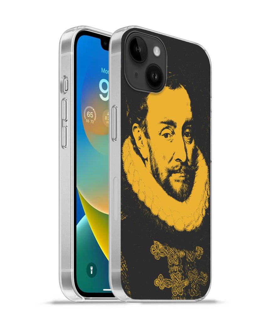 MuchoWow Handyhülle Schutzhülle Hülle für Apple iPhone 14 Plus - Soft case Wilhelm von Oranien - Adriaen Thomasz Silikon Softcase Handy Hüll...