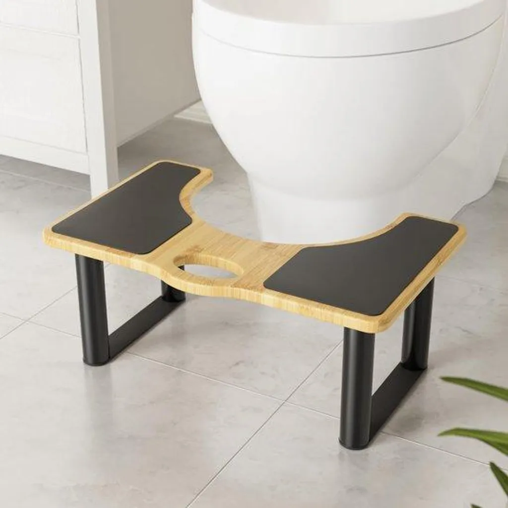 Siège de toilettes léger en bambou naturel antibactérien pour seniors