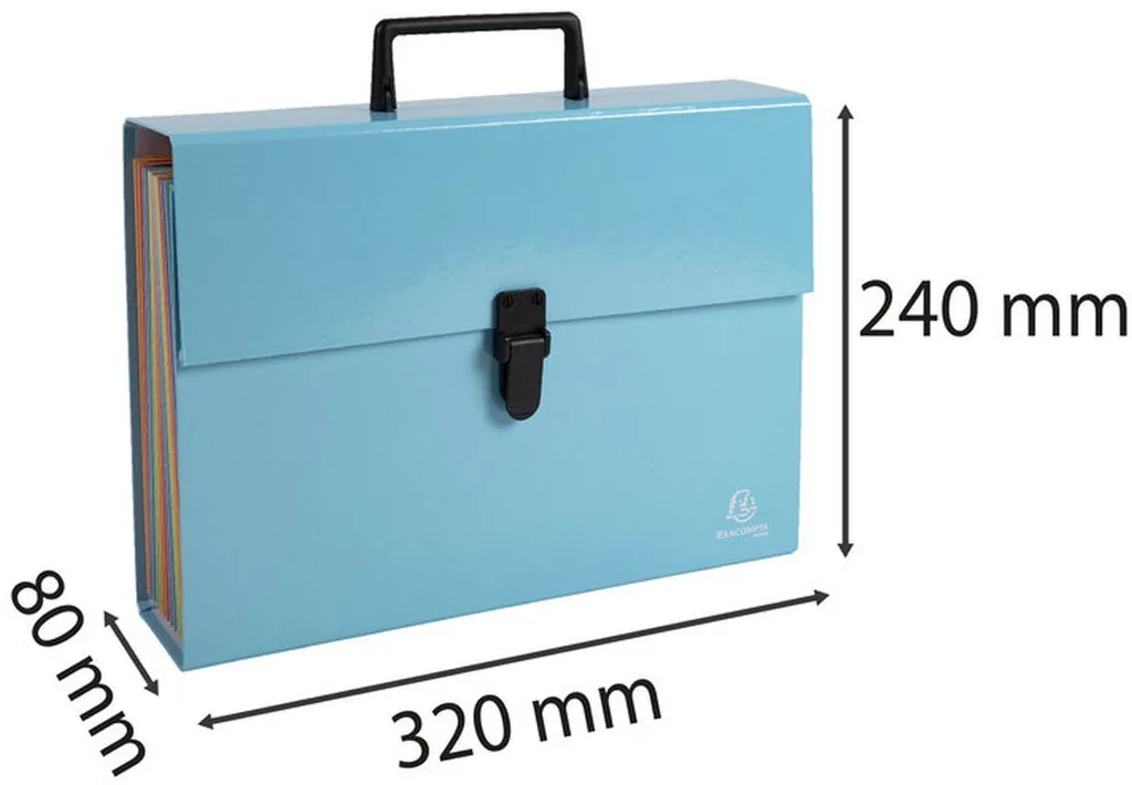 Trieur Valisette Extensible pour Dossiers A4 avec 18 Compartiments - 10