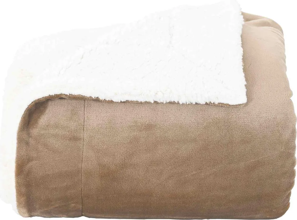 Coperta Pile vidaXL 150x200 Cammello | Pratica, Lavabile e Caldissima - 4