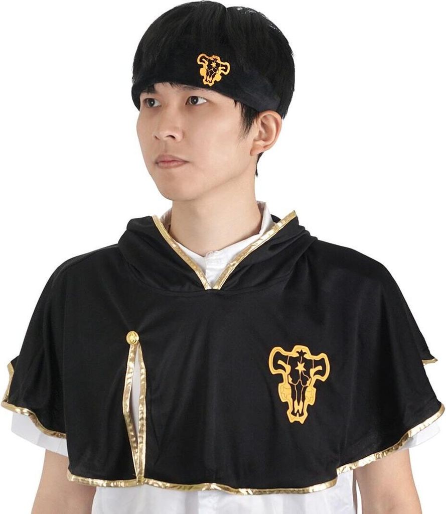 Cosplay plášť Black Clover s kapucňou | plášť a čelenka pre Obrázok produktu 