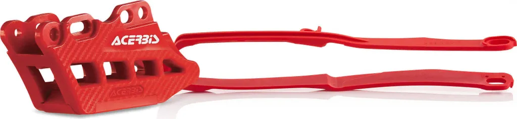 Évitez le déraillement sur Honda avec le kit guide-chaîne Acerbis rouge