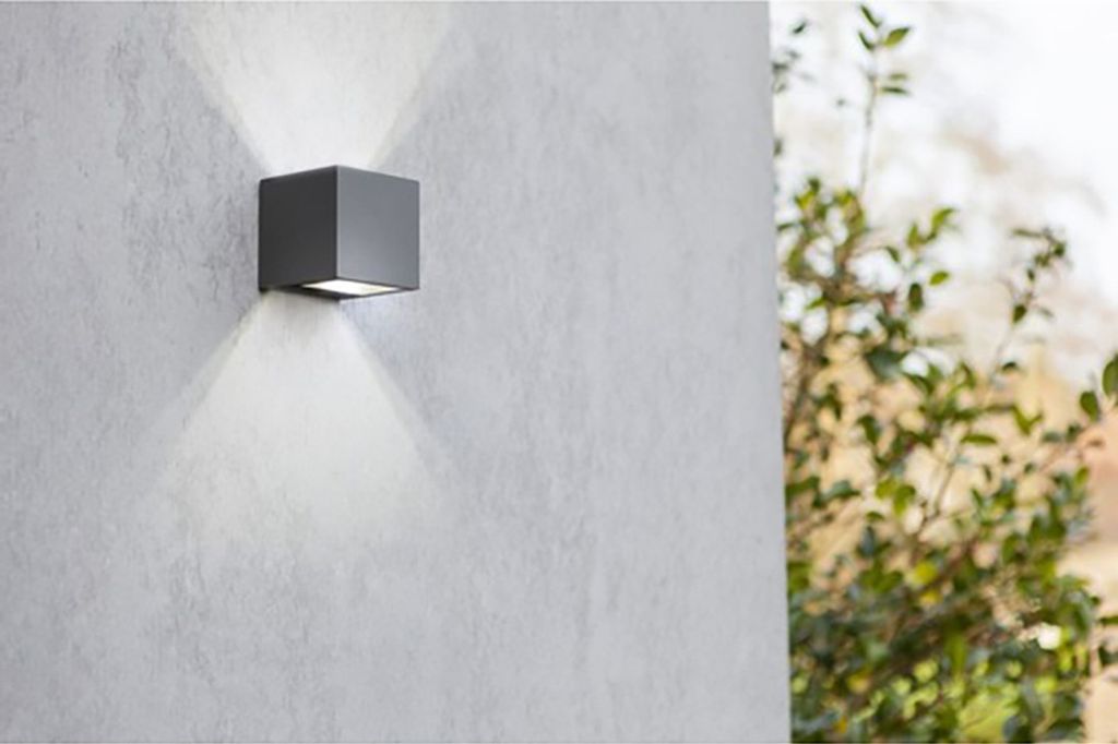 Lutec LED Außenwandleuchte Gemini anthrazit Up- & Downlight Produktbild 9