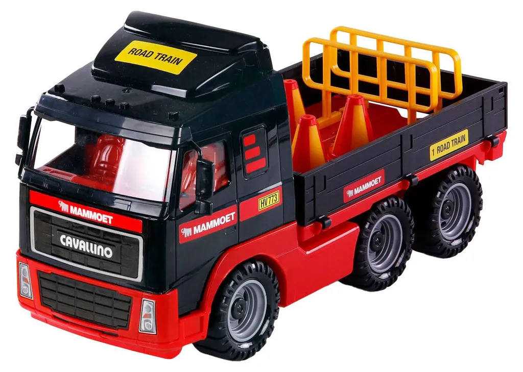 Camion jouet pour bac à sable Mammoet 1:16 et accessoires de chantier
