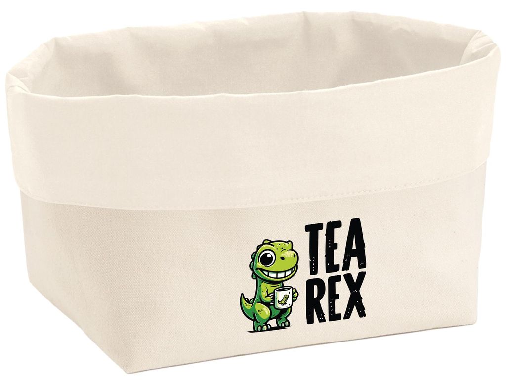 Huuraa Organizer Tea Rex Dinosaurier 8 Liter Large Canvas Baumwolle Utensilo Geschenkidee