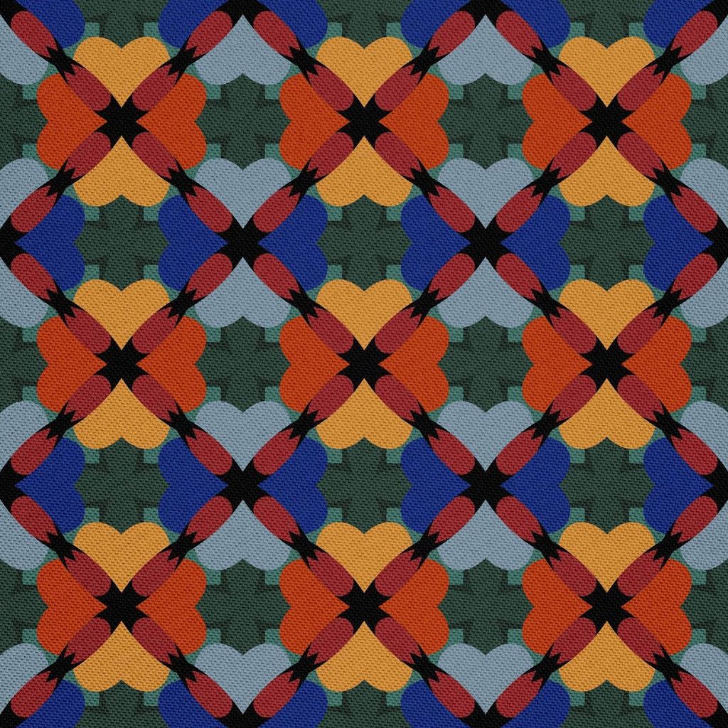 OUTDOOR DEKOSTOFFE OXFORD - Motiv geometrisch 23
