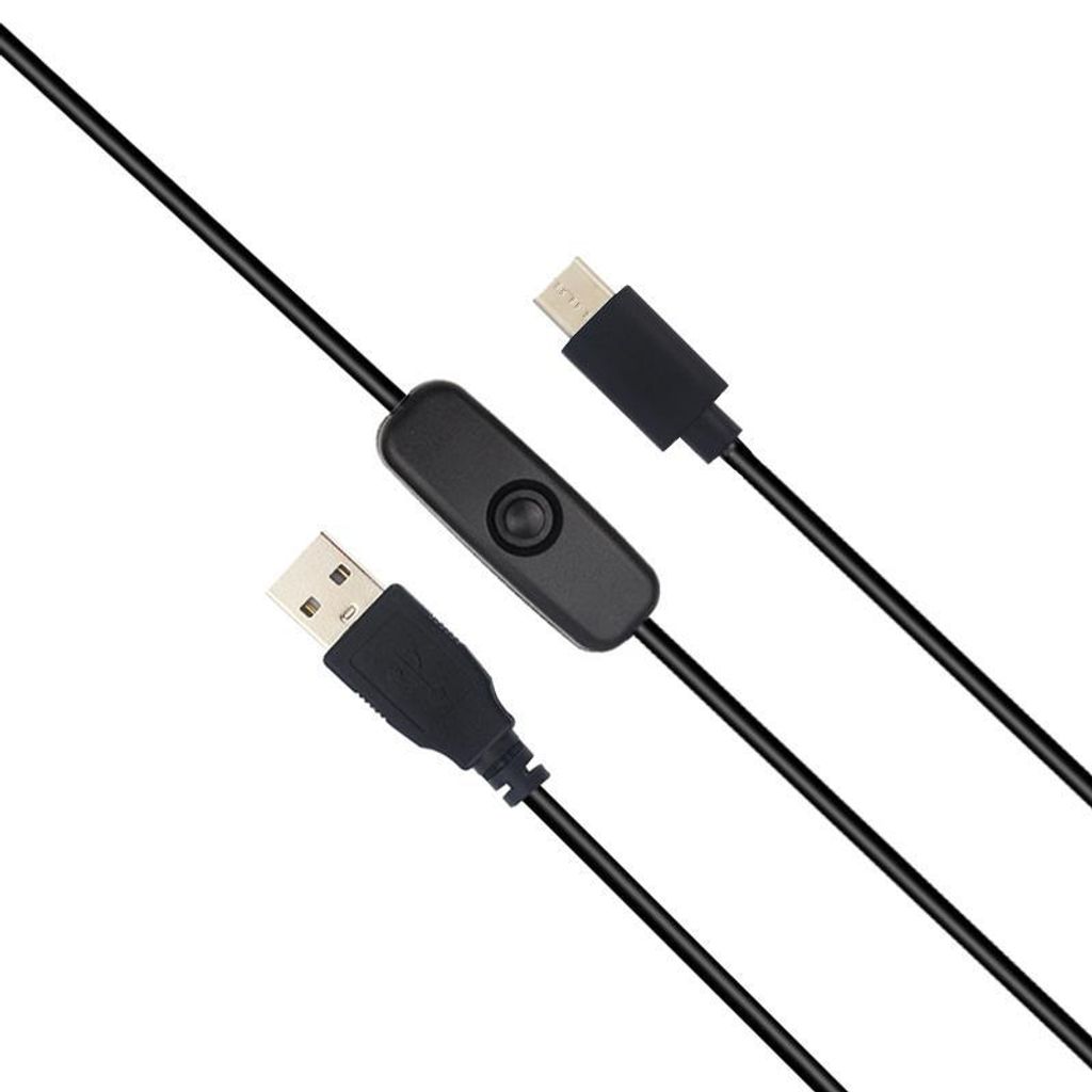 USB DC-Kabel mit Schalter A Stecker - USB Typ C Stecker Produktbild 