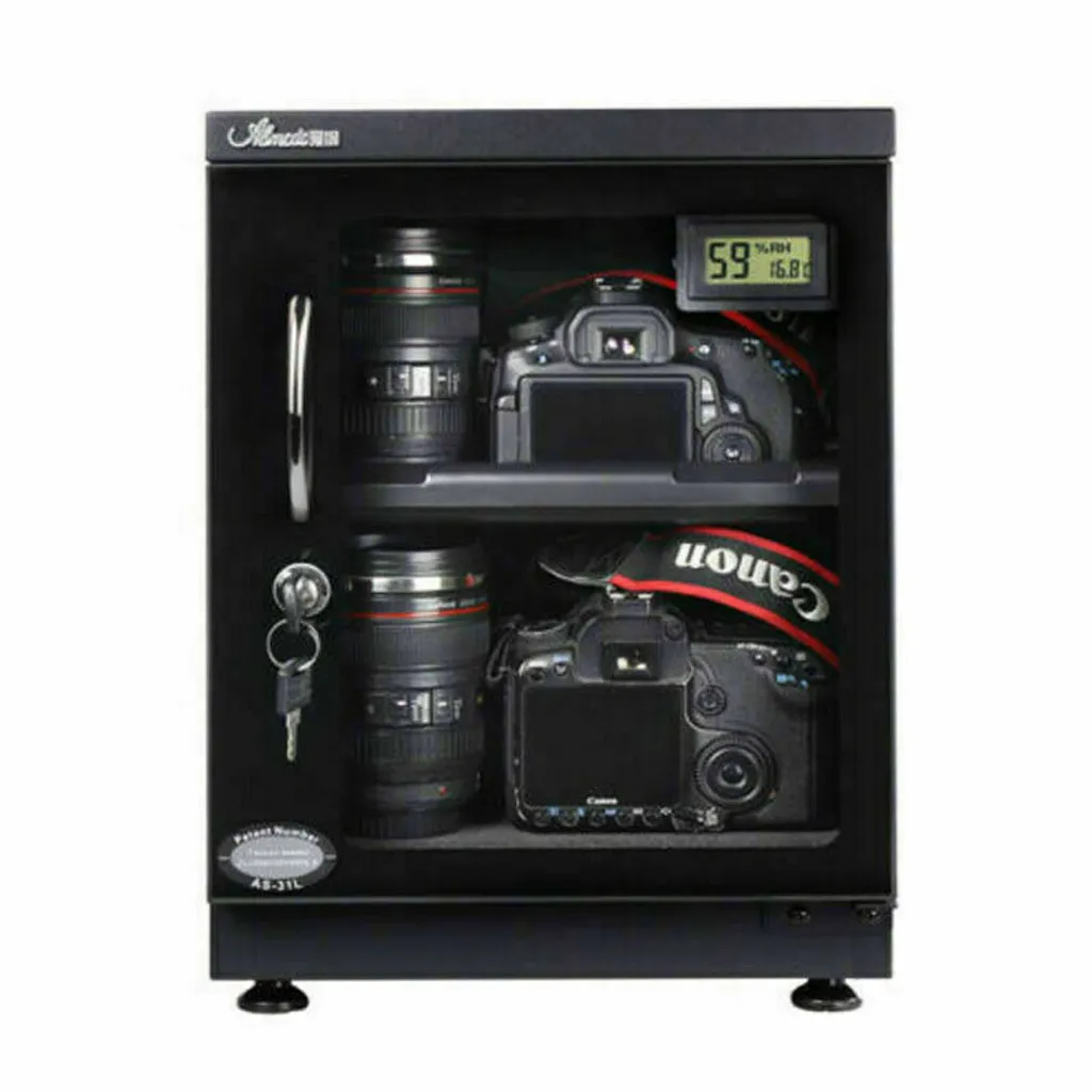 Armoire de Séchage 30L LCD : Stockage Sécurisé pour Objectifs Photo