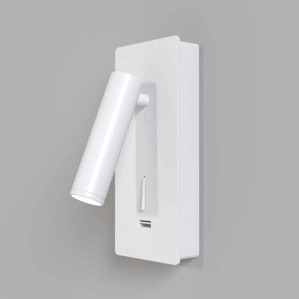 Liseuse Mirax Orientable USB Blanc avec Interrupteur LED 3000K 3W - 7
