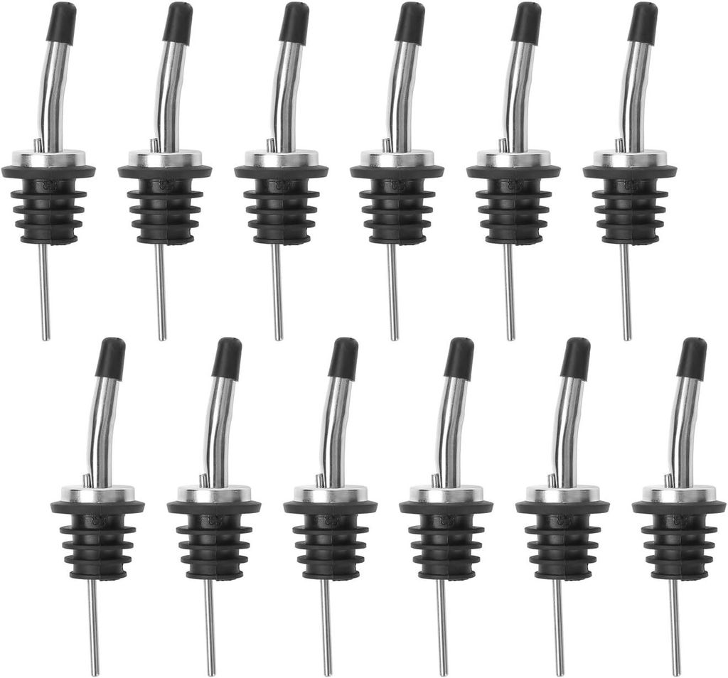 12 Pack Flaschenausgießer, Liquor konische Ausgießer Edelstahl-klassische Flaschen Geschwindigkeit-Ausgießer