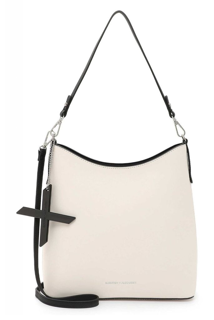 Suri Frey Damen Hobo Bag/ Schultertasche X ALEXANDER Weiß Kunstleder-