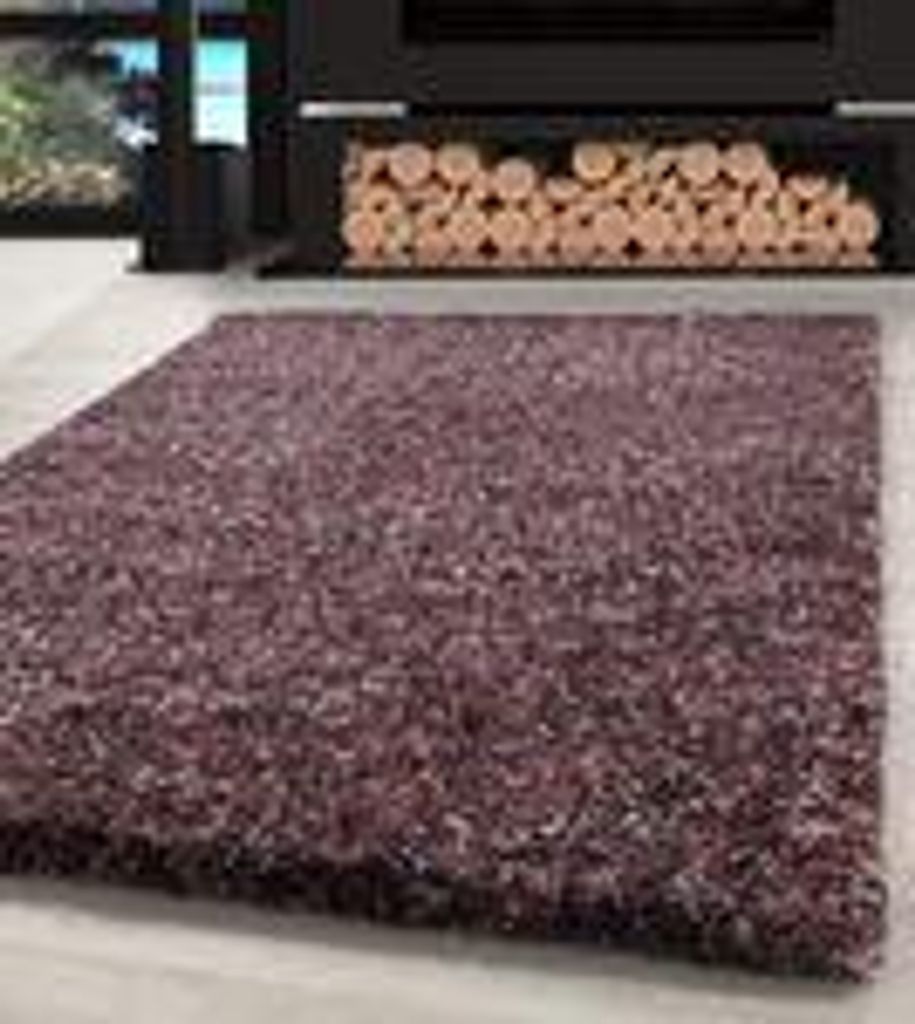 Hochflor Shaggy Teppich Meliert Design Langflor Teppich Vintage-Stil Teppich Wohnzimmer, Größe: 120 x 170 cm, Farbe: Rosa