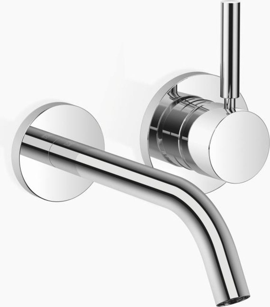 Dornbracht META Waschtisch-Wand-Einhandbatterie ohne Ablaufgarnitur, Ausladung 190mm, luftangereicherter, runder Strahl, 36860660-00