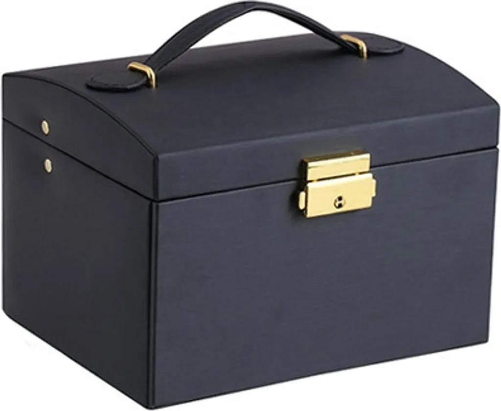 Cofanetto Portagioie INF Nero a 3 Livelli - Design Minimal con Cassetti
