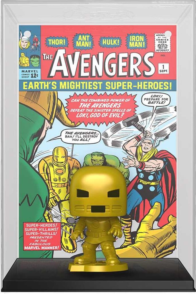 Funko Avengers Iron Man (Comic Cover) Vinyl Figur 28 Unisex Pop! Standard