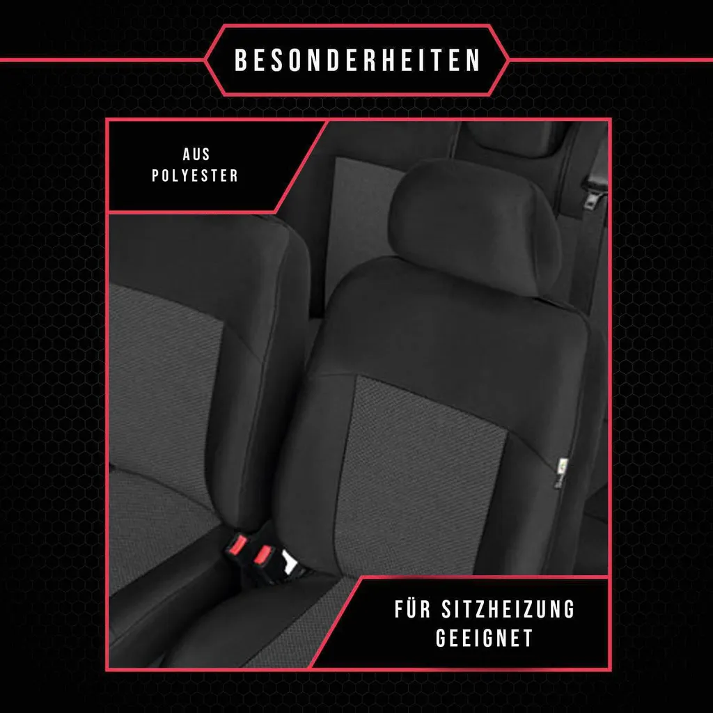 Coprisedili Toyota Land Cruiser Nero - Protezione Premium in Ecopelle - 2