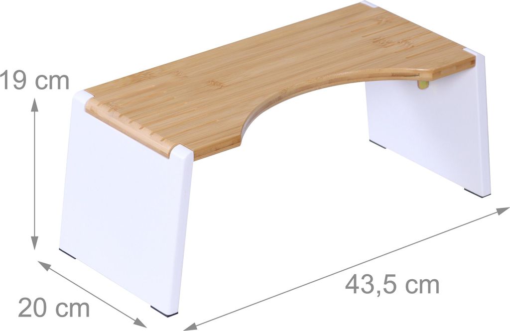 Tabouret de toilette pliable en Bamboe - Tabouret de toilette de Luxe - Tabouret de