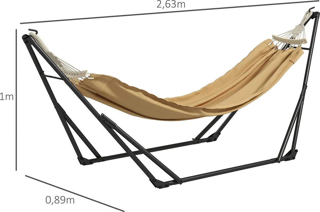 Support Hamac de Jardin et Balcon Pliable - Idéal pour le Camping - 5