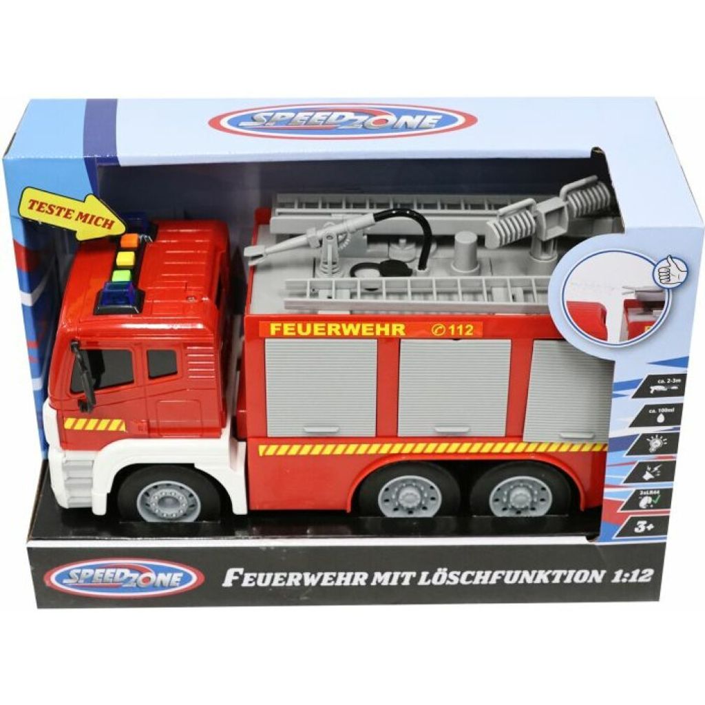 Speedzone Feuerwehr Spielzeugauto mit Licht und Sound im Produktbild 