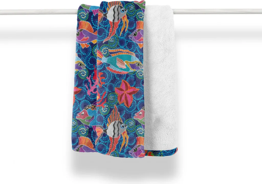 Idea Regalo: Coperta ABAKUHAUS Oceano Tropicale Pile Morbido 125x175