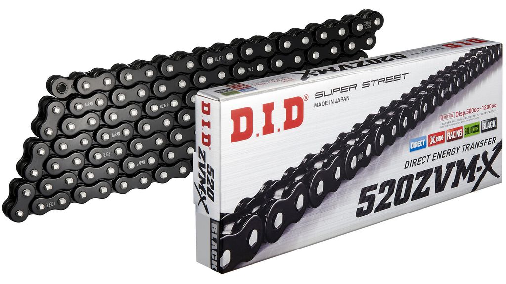 D.i.d-Kette hat 520 ZVMX 100 n Black Raven geöffnet