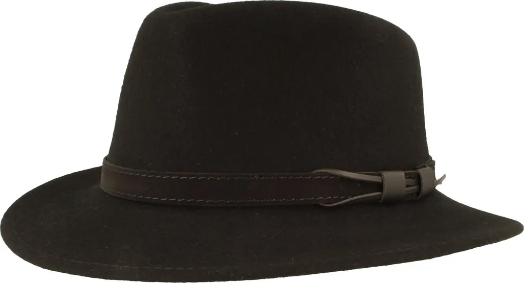 Hut-Breiter Cappello Pieghevole Feltro Outdoor Pioggia e Vento