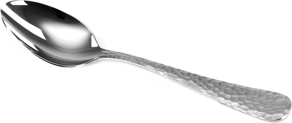 Solex Lena Besteckset 6 Stück Dessertlöffel Hammerschlagoptik