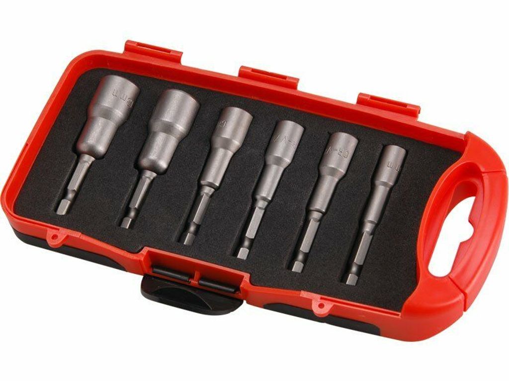 Klíče nástrčné do vrtačky, sada 6ks, 6-13mm, délka 65mm, Produktbild 