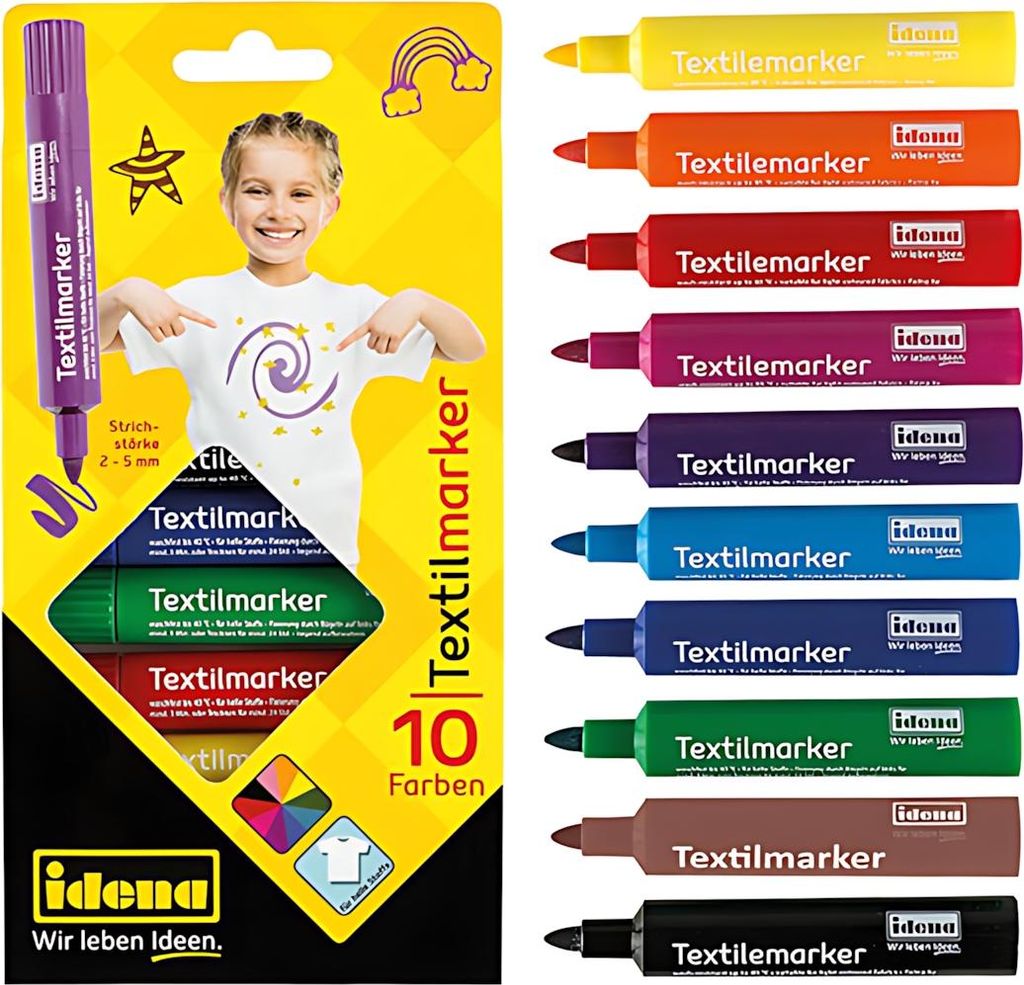 Idena Textilmarker 10er 4064997104444 Produktbild 