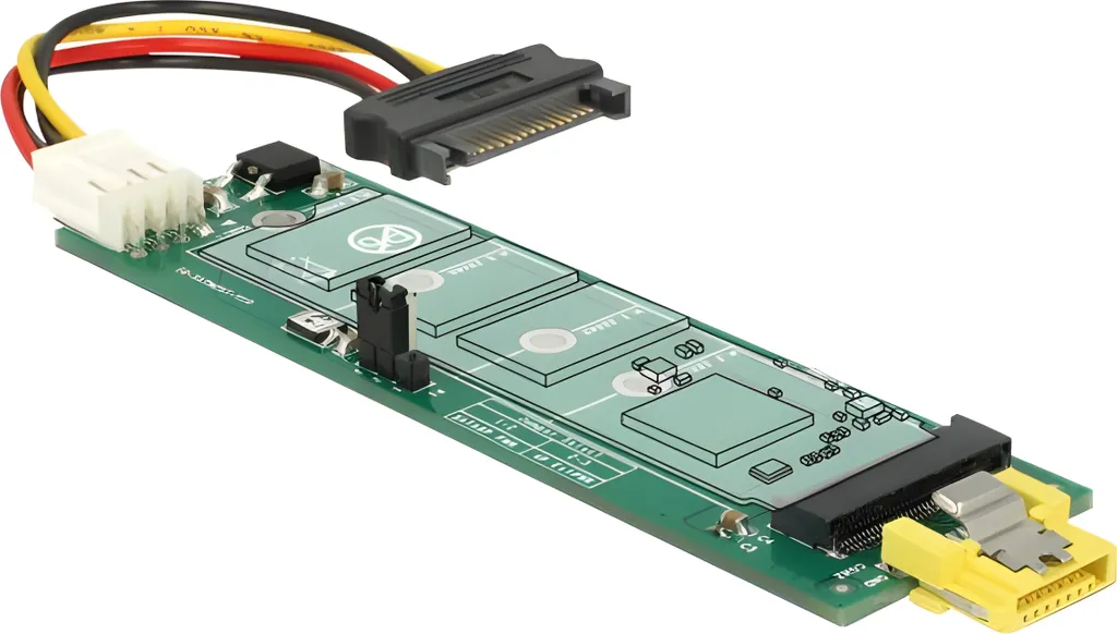 Delock 63917 Convertitore M.2 SSD SATA - Soluzione 8 Pin Power