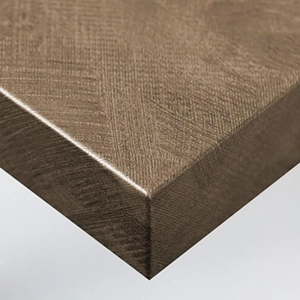 Vinyle adhésif pour meubles effet tissu brun - Idéal rénovation 10m