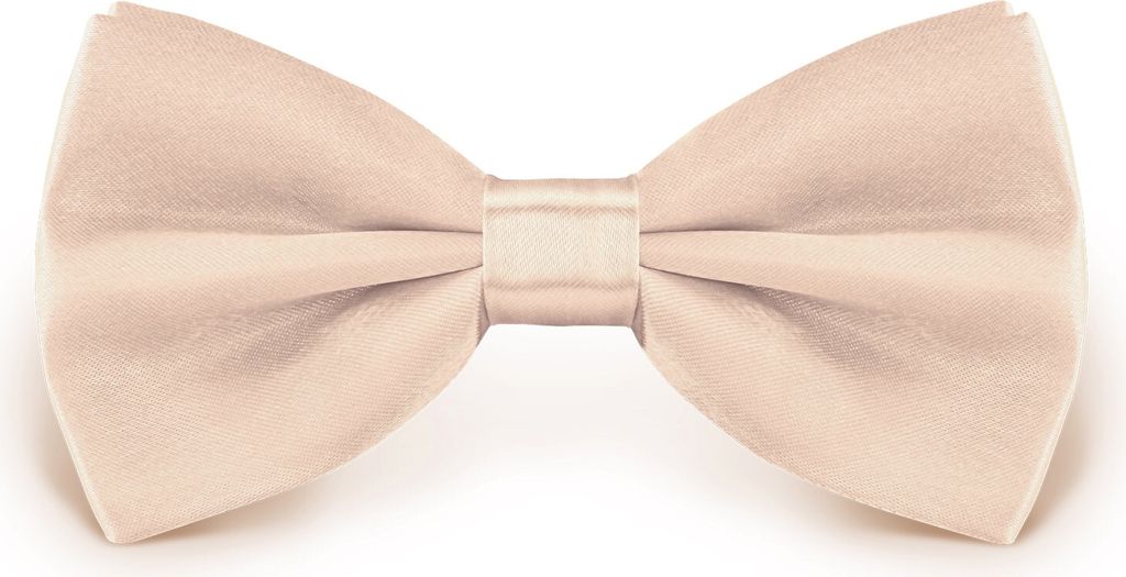 Fliege Creme Größe verstellbar aus Polyester einfarbig uni Produktbild 