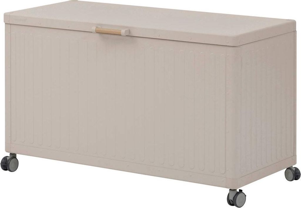 A storage box on wheels.