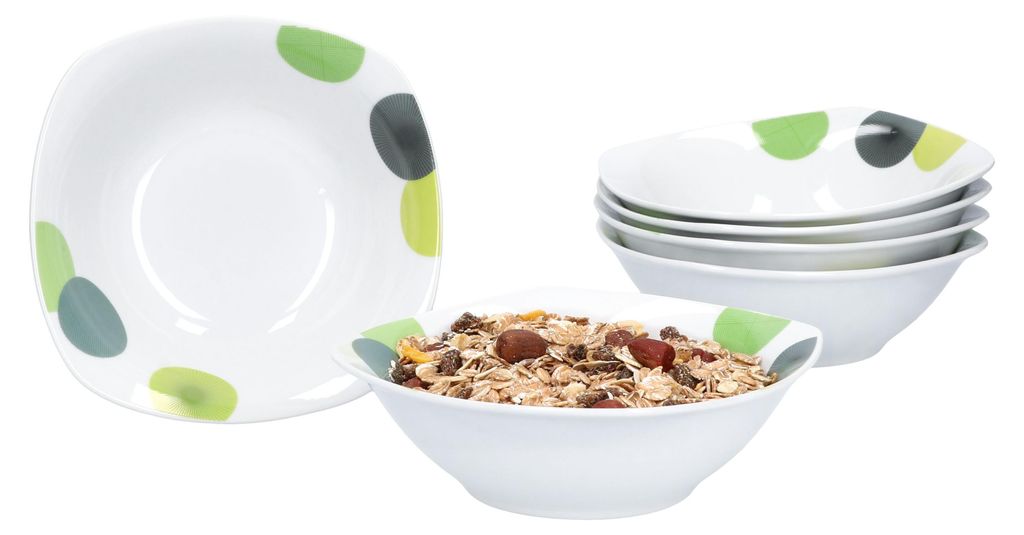 6er Set Müslischalen Rondo 250-350ml Servier-Schüssel Produktbild 